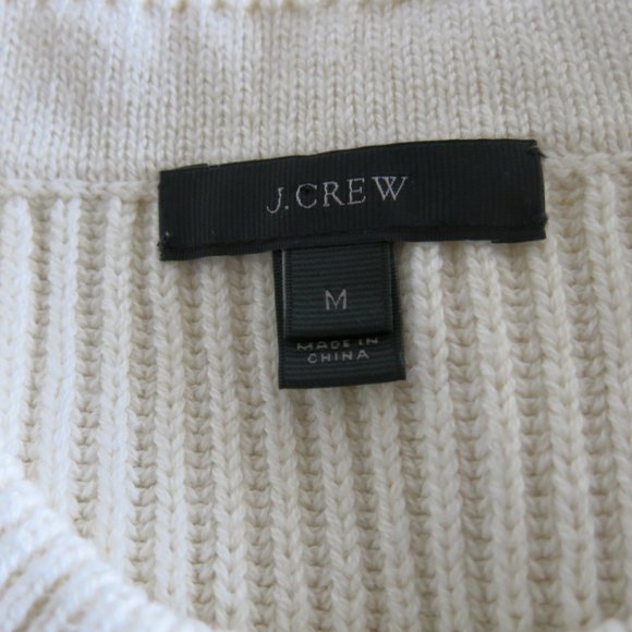 J. Crew Black Label Wool Blend Sleeveless Ribbed Knit Crewneck Sweater - Medium - Picture 5 of 6